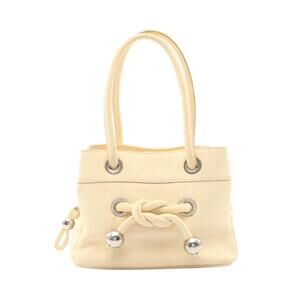 Chloe Knot Handbag Leather Ivory White